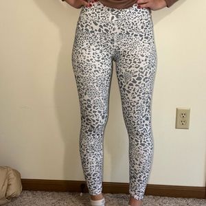 Leggings, White with Blue pattern - The Jinni Legging - Evolution and Creation